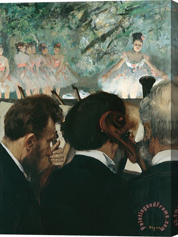 Edgar Degas Orchestra Musicians Stretched Canvas Print / Canvas Art
