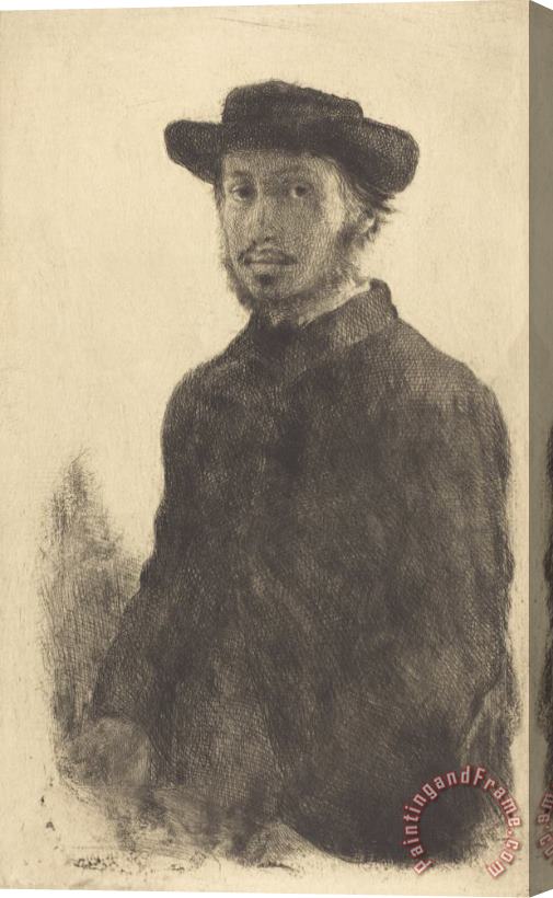 Edgar Degas Self Portrait (edgar Degas, Par Lui Meme) Stretched Canvas Print / Canvas Art