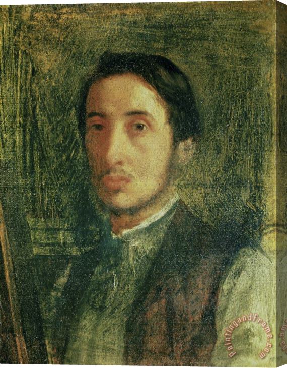 Edgar Degas Self Portrait As a Young Man Stretched Canvas Print / Canvas Art