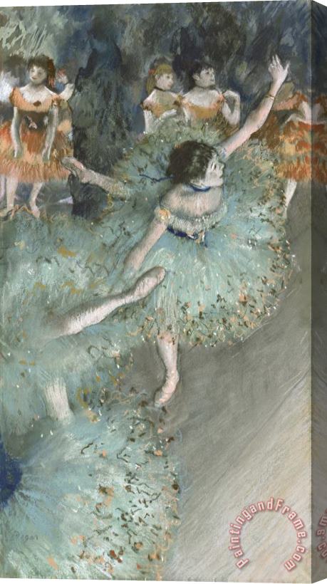 Edgar Degas Swaying Dancer (dancer in Green) Stretched Canvas Print / Canvas Art