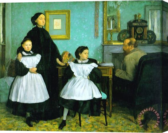 Edgar Degas The Bellelli Family Stretched Canvas Print / Canvas Art