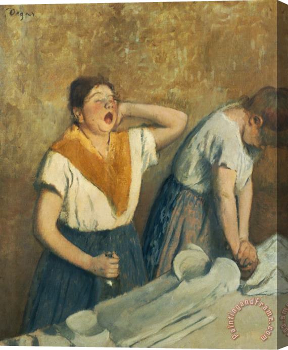 Edgar Degas The Laundresses Stretched Canvas Painting / Canvas Art