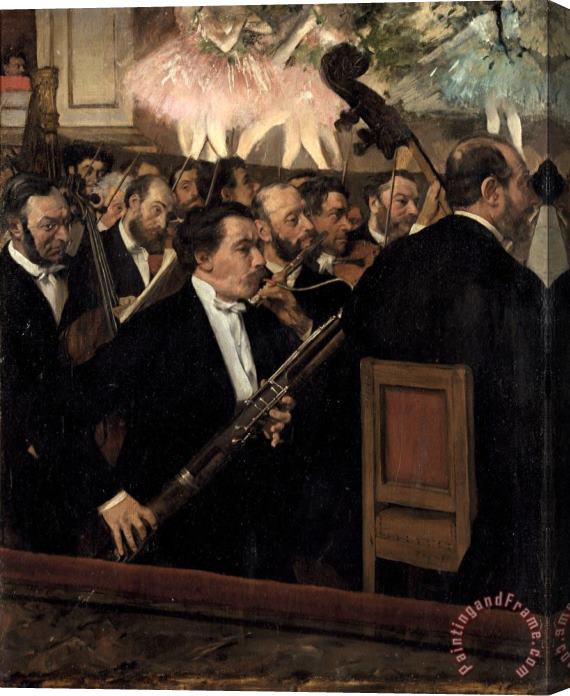 Edgar Degas The Orchestra at The Opera Stretched Canvas Painting / Canvas Art