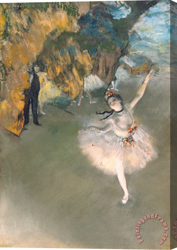 Edgar Degas The Star Or Dancer On The Stage Stretched Canvas Print / Canvas Art