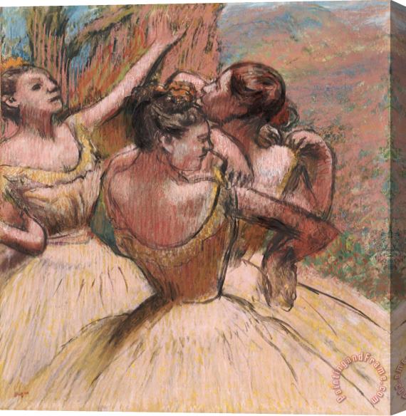 Edgar Degas Three Dancers Stretched Canvas Painting / Canvas Art