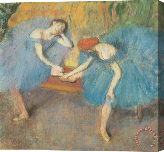 Edgar Degas Two Dancers at Rest Stretched Canvas Print / Canvas Art