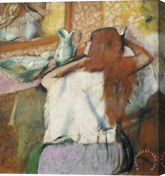 Edgar Degas Woman at her Toilet Stretched Canvas Painting / Canvas Art