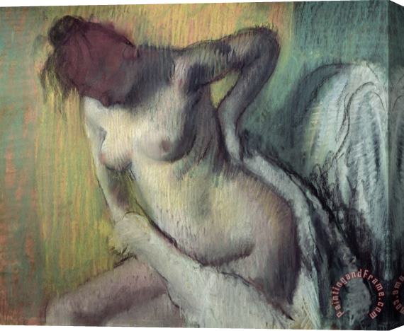 Edgar Degas Woman Drying Herself Stretched Canvas Painting / Canvas Art