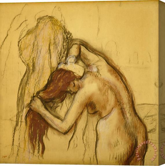 Edgar Degas Woman Drying Herself Stretched Canvas Painting / Canvas Art
