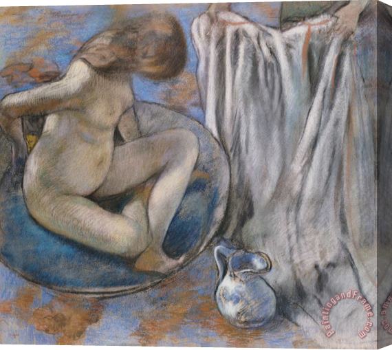 Edgar Degas Woman in the Tub Stretched Canvas Painting / Canvas Art