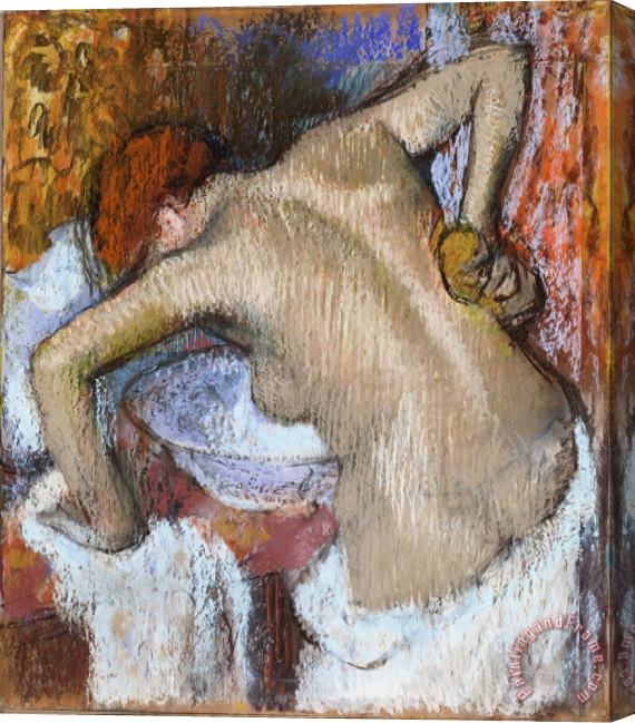 Edgar Degas Woman Sponging Her Back Stretched Canvas Print / Canvas Art