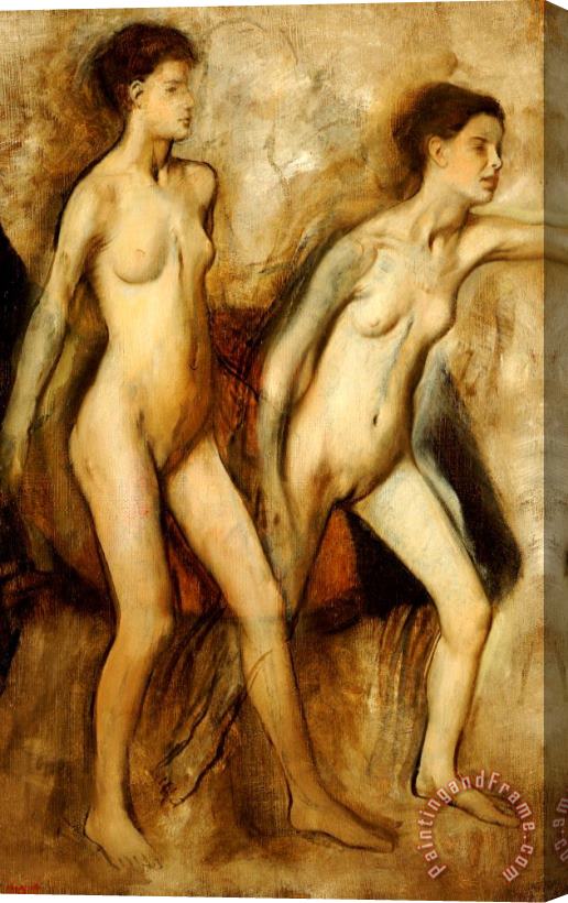 Edgar Degas Young Spartan Girls Provoking the Boys Stretched Canvas Print / Canvas Art