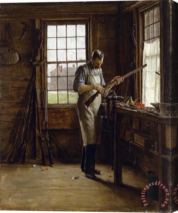 Edgar Melville Ward The Gunsmith Shop Stretched Canvas Painting / Canvas Art