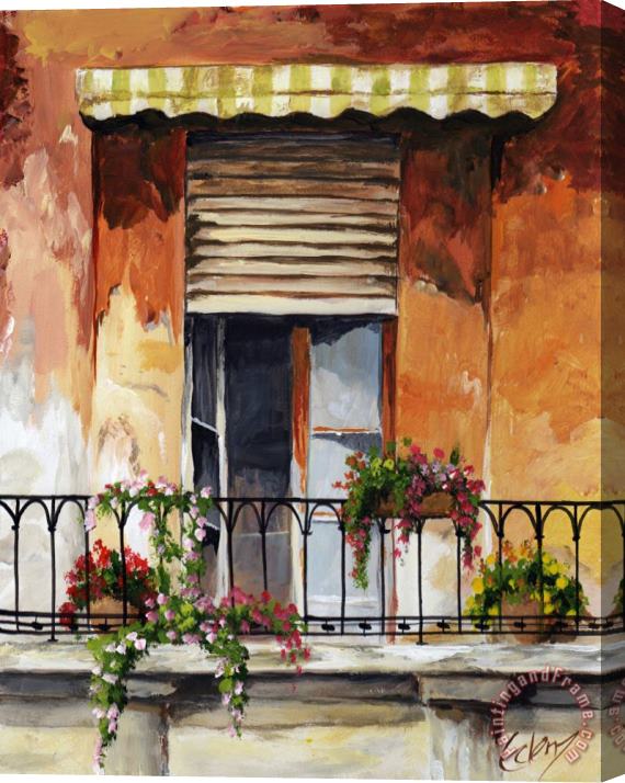 Edit Voros Balcony Of Ancona Stretched Canvas Print / Canvas Art