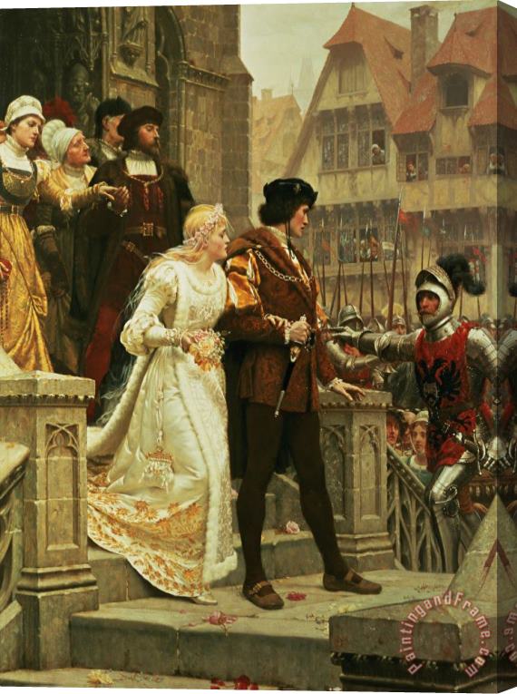 Edmund Blair Leighton Call to Arms Stretched Canvas Painting / Canvas Art