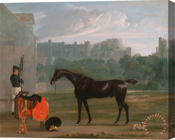 Edmund Bristow Outside The Guard House at Windsor Stretched Canvas Print / Canvas Art