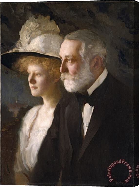 Edmund Charles Tarbell Henry Clay And Helen Frick Stretched Canvas Painting / Canvas Art