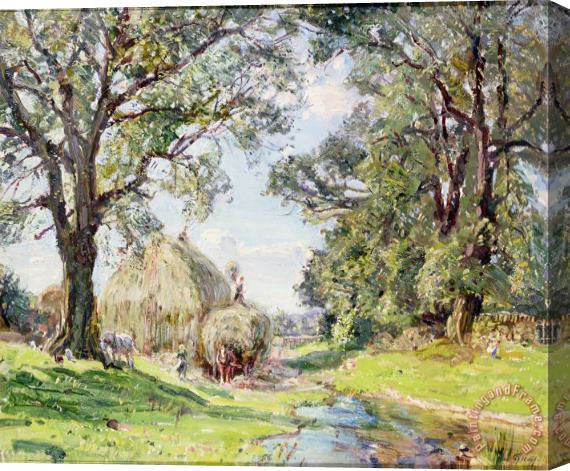 Edmund George Warren Surrey Landscape Stretched Canvas Painting / Canvas Art