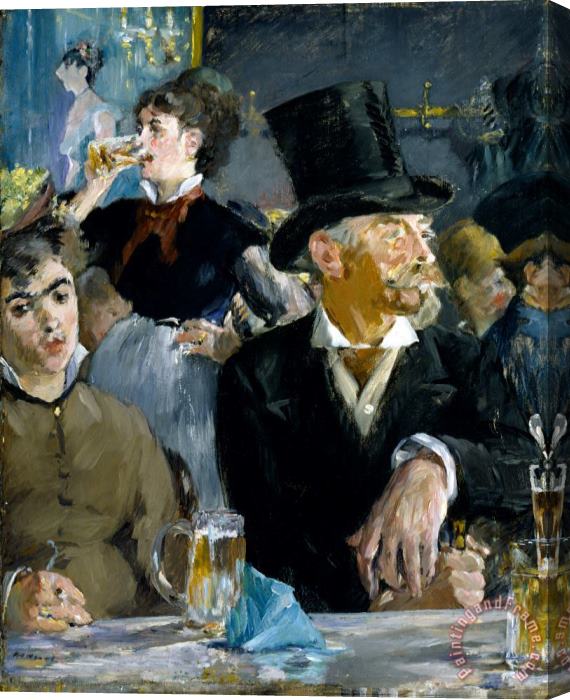 Edouard Manet At The Cafe Stretched Canvas Print / Canvas Art