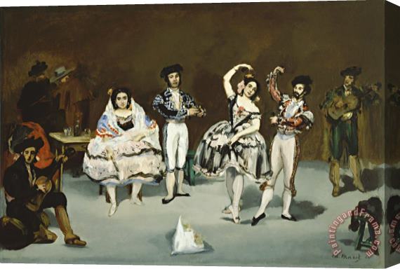 Edouard Manet Ballet Espagnol Stretched Canvas Print / Canvas Art