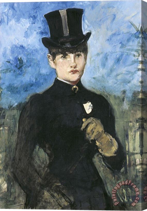 Edouard Manet Horsewoman, Fullface Stretched Canvas Print / Canvas Art