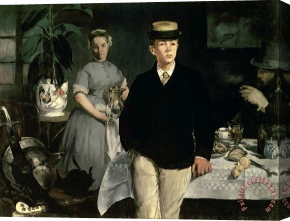 Edouard Manet Luncheon in The Studio Stretched Canvas Print / Canvas Art