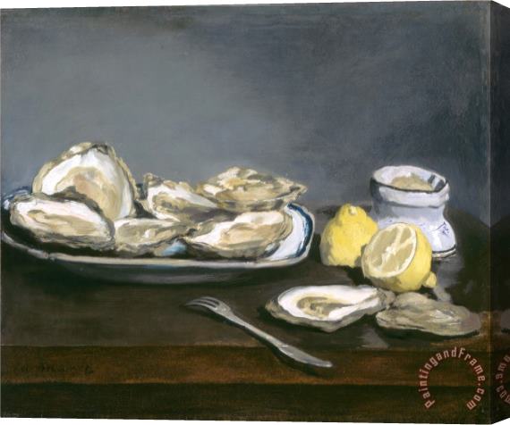 Edouard Manet Oysters Stretched Canvas Print / Canvas Art