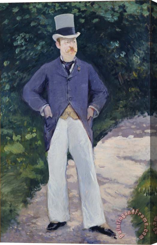 Edouard Manet Portrait of Monsieur Brun Stretched Canvas Print / Canvas Art