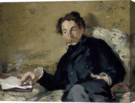 Edouard Manet Stephane Mallarme Stretched Canvas Print / Canvas Art