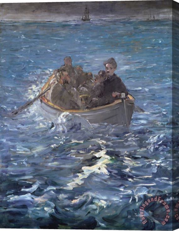 Edouard Manet The Escape Of Henri De Rochefort Stretched Canvas Painting / Canvas Art