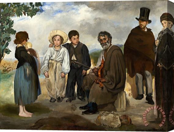 Edouard Manet The Old Musician Stretched Canvas Painting / Canvas Art