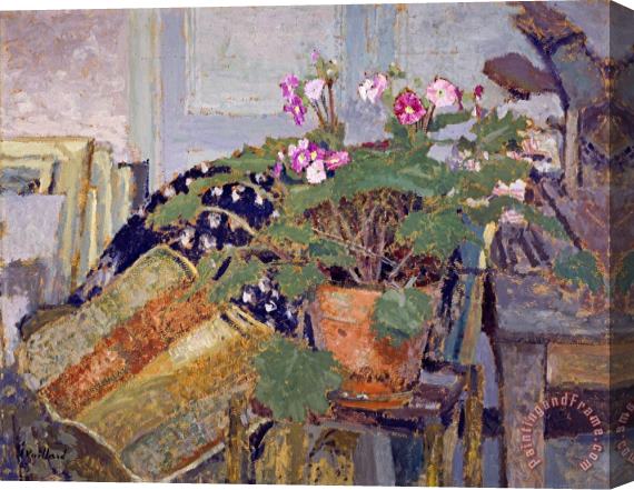 Edouard Vuillard Le Pot De Fleurs (pot of Flowers) Stretched Canvas Print / Canvas Art