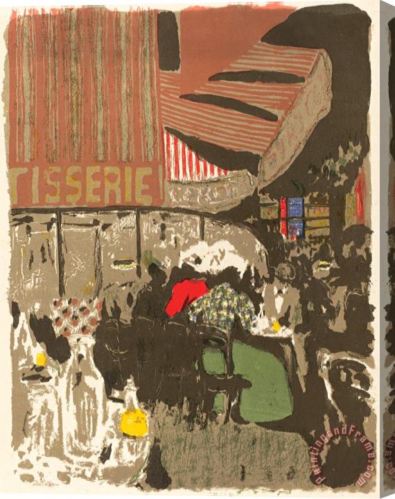 Edouard Vuillard The Bakery (la Patiserie) Stretched Canvas Painting / Canvas Art