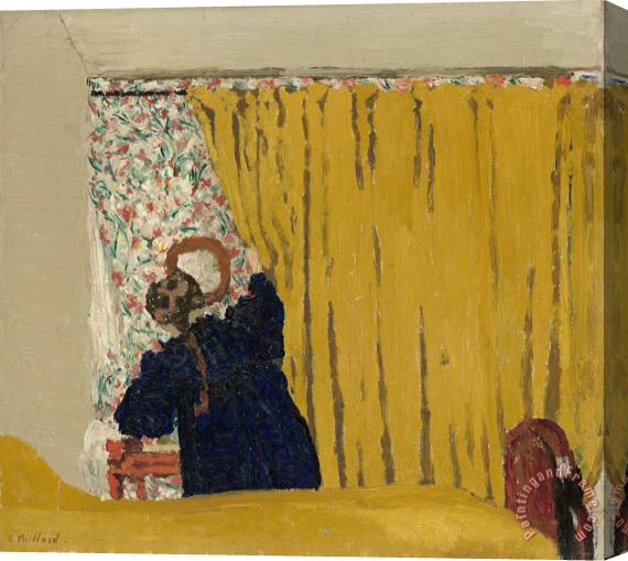 Edouard Vuillard The Yellow Curtain Stretched Canvas Painting / Canvas Art