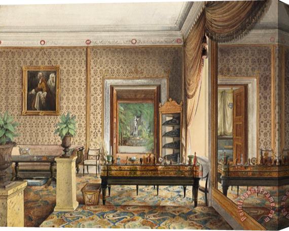 Eduard Gaertner The Study of Prince Karl of Prussia Stretched Canvas Painting / Canvas Art