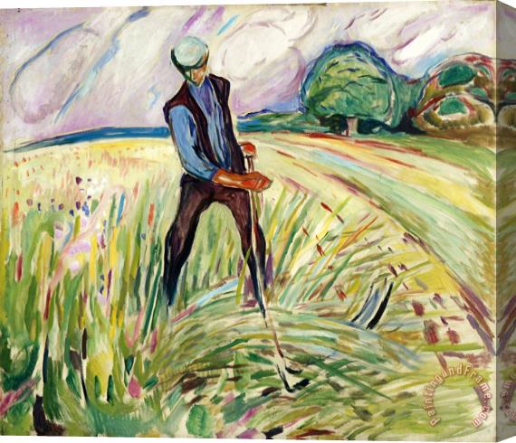 Edvard Munch The Haymaker Stretched Canvas Print / Canvas Art