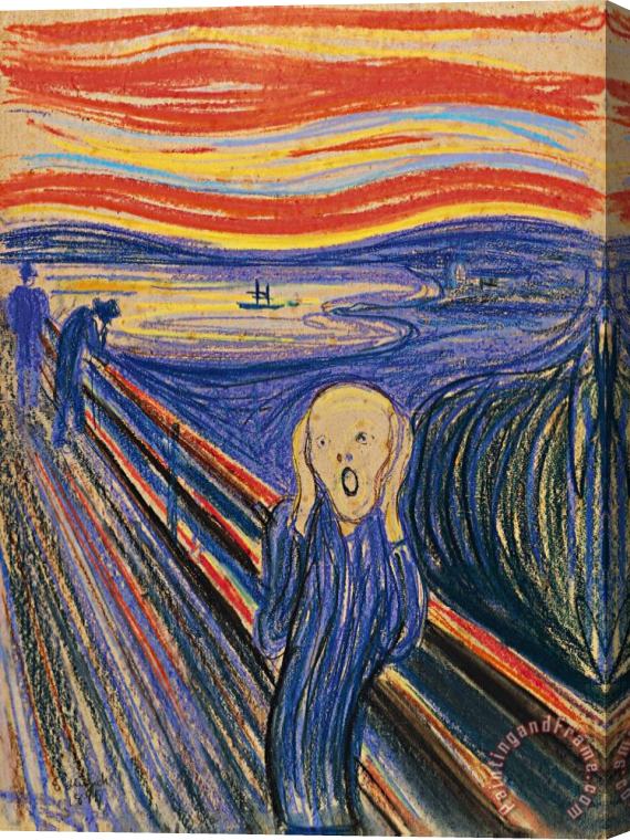 Edvard Munch The Scream Stretched Canvas Print / Canvas Art