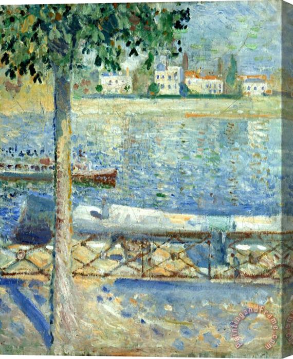 Edvard Munch The Seine at Saint Cloud Stretched Canvas Print / Canvas Art