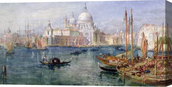Edward Angelo Goodall St Maria Della Salute Venice Stretched Canvas Print / Canvas Art