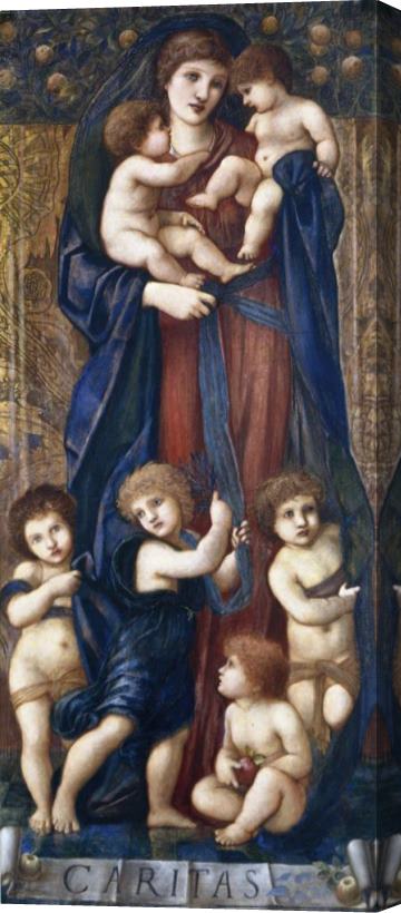 Edward Burne Jones Caritas Stretched Canvas Print / Canvas Art