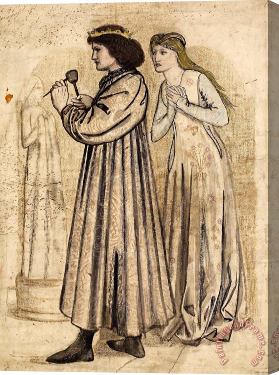 Edward Burne Jones King Rene's Honeymoon Stretched Canvas Painting / Canvas Art