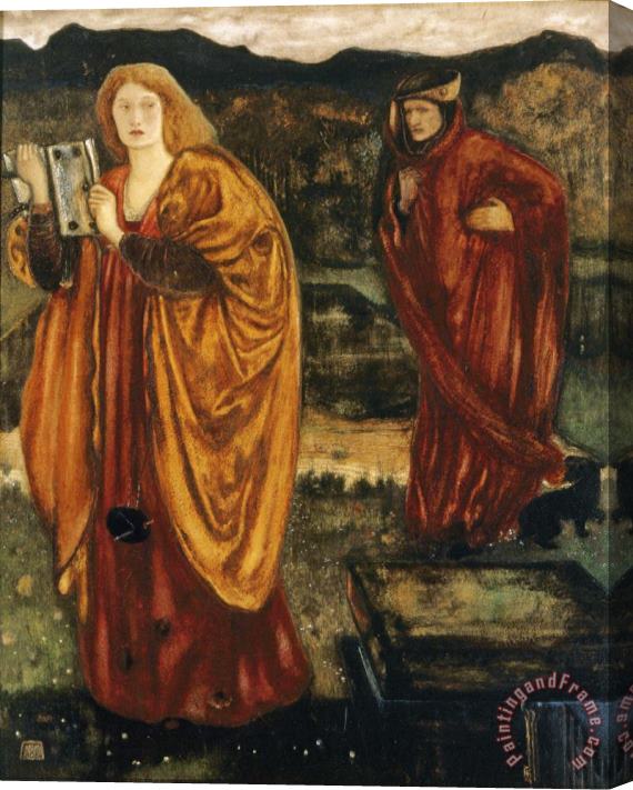 Edward Burne Jones Merlin And Nimue Stretched Canvas Painting / Canvas Art