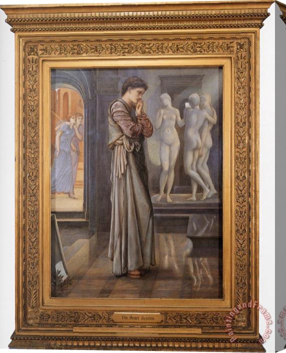 Edward Burne Jones Pygmalion And The Image I &#173; The Heart Desires Stretched Canvas Painting / Canvas Art