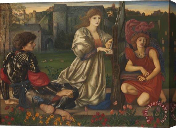 Edward Burne Jones Song of Love Stretched Canvas Print / Canvas Art