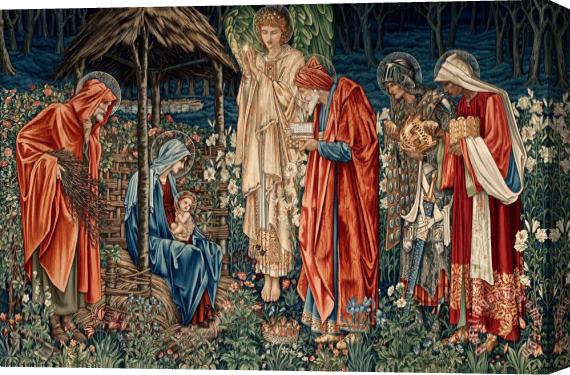 Edward Burne Jones The Adoration of The Magi Stretched Canvas Painting / Canvas Art