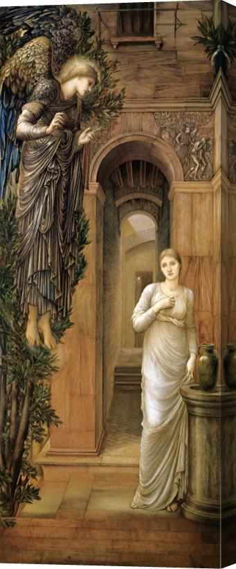 Edward Burne Jones The Annunciation Stretched Canvas Print / Canvas Art