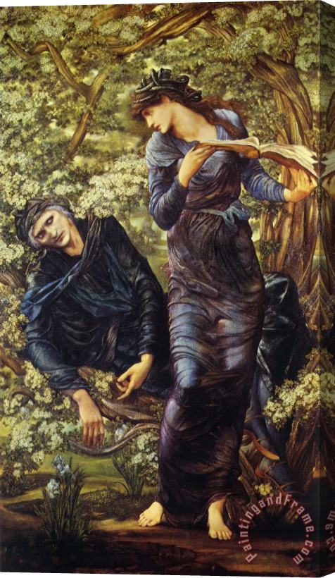 Edward Burne Jones The Beguiling of Merlin Stretched Canvas Print / Canvas Art