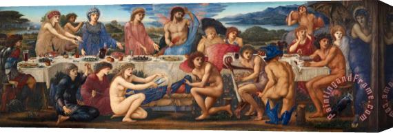 Edward Burne Jones The Feast of Peleus Stretched Canvas Painting / Canvas Art