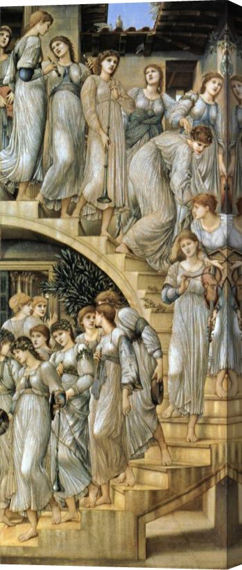 Edward Burne Jones The Golden Stairs Stretched Canvas Painting / Canvas Art
