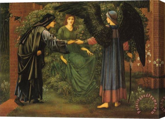 Edward Burne Jones The Heart of The Rose Stretched Canvas Painting / Canvas Art